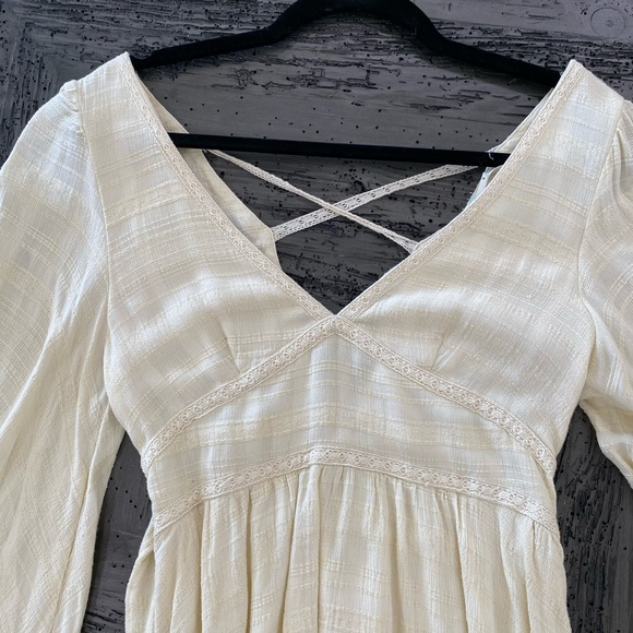 Free people boho long sleeve dress, size small. Like new - Picture 3 of 7